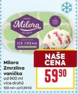 Billa Milora Zmrzlina vanička nabídka