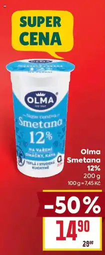 Billa Olma Smetana 12% nabídka