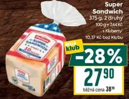 Billa Dilla Super Sandwich nabídka