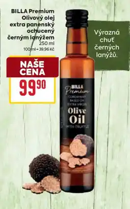 Billa Billa premium olivový olej extra panenský ochucený černým lanýžem nabídka