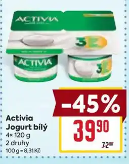 Billa Activia jogurt bílý nabídka