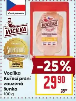 Billa Vocílka kuřecí prsní zauzená šunka nabídka