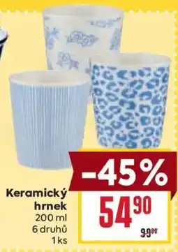 Billa Keramický hrnek nabídka