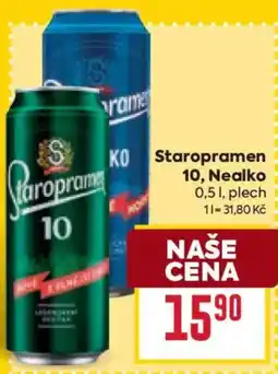 Billa Staropramen 10, Nealko nabídka