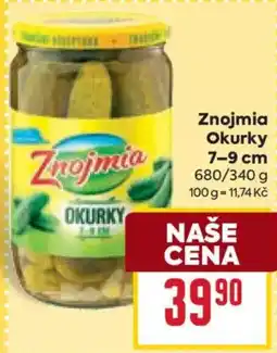 Billa Znojmia okurky 7-9 cm nabídka