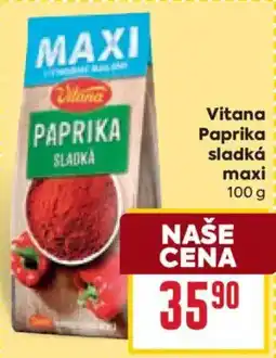 Billa Vitana paprika sladká maxi nabídka