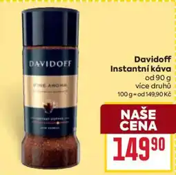 Billa Davidoff instantní káva nabídka