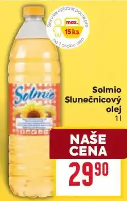Billa Solmio slunečnicový olej nabídka