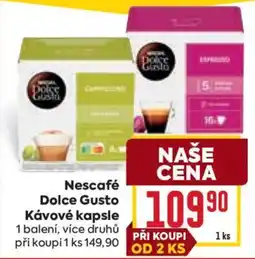 Billa Nescafé Dolce Gusto kávové kapsle nabídka