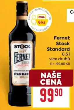 Billa Fernet Stock Standard nabídka