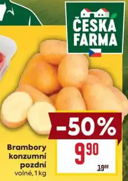 Billa Česká farma brambory konzumní pozdní volné nabídka