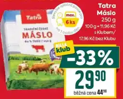Billa Tatra Máslo nabídka