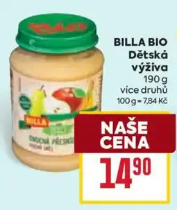 Billa Billabio dětská výživa nabídka