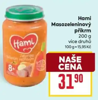 Billa Hami masozeleninový příkrm nabídka