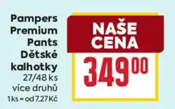 Billa Pampers Premium Pants Dětské kalhotky nabídka