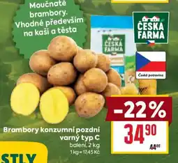 Billa Česká farma brambory konzumní pozdní varný typ C nabídka