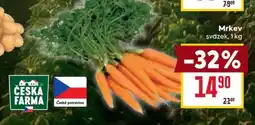 Billa Česká farma mrkev nabídka