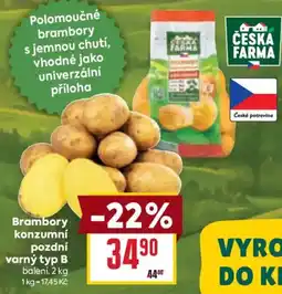 Billa Česká Farma brambory konzumní pozdní varný typ B nabídka