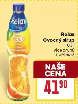 Billa Relax Ovocný sirup nabídka