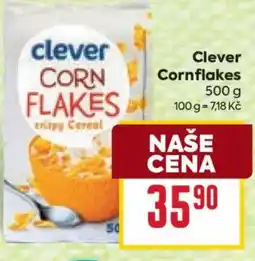 Billa Clever corn flakes nabídka