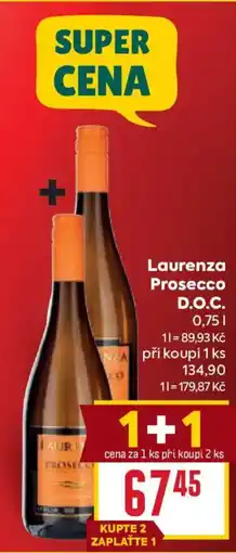 Billa Laurenza Prosecco D.O.C. nabídka