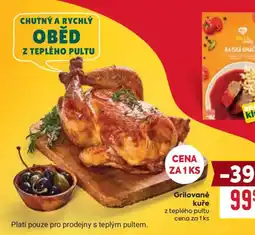 Billa Grilované kuře z teplého pultu nabídka