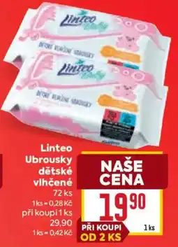 Billa Linteo ubrousky dětské vlhčené nabídka
