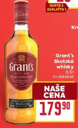 Billa Grants skotská whisky nabídka