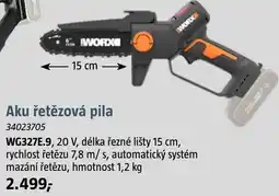 Bauhaus Worx aku řetězová pila nabídka