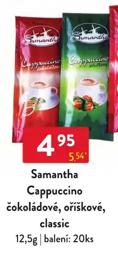 Qanto Samantha Cappuccino čokoládové, oříškové, classic nabídka