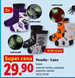 Lidl Ponožky 2 páry nabídka
