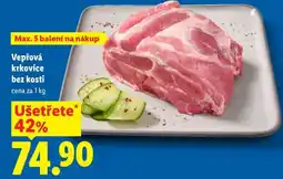 Lidl Vepřová krkovice bez kosti nabídka