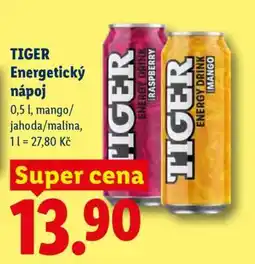 Lidl TIGER Energetický nápoj nabídka
