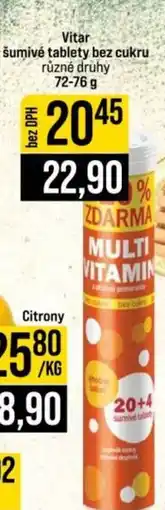 Jip Vitar šumivé tablety bez cukru nabídka