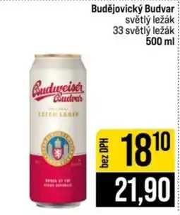 Jip Budweiser Budvar světlý ležák nabídka