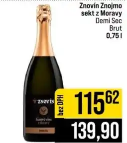 Jip Znovín Znojmo sekt z Moravy Demi Sec Brut nabídka