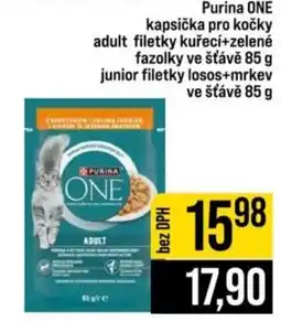 Jip Purina One kapsička pro kočky adult filetky kuřecí+zelené fazolky ve šťávě nabídka