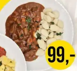 Jip Gnocchi s hovězím masem nabídka