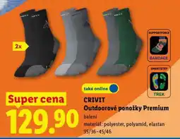 Lidl CRIVIT Outdoorové ponožky Premium nabídka