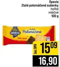 Jip Opavia zlaté polomáčené sušenky hořké mléčné nabídka