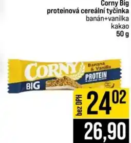 Jip Corny proteinová cereální tyčinka banán+vanilka kakao nabídka