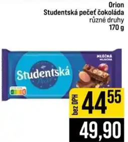 Jip Orion studentská pečeť čokoláda nabídka
