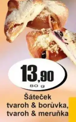 Adam Šáteček tvaroh & borůvka, tvaroh & meruňka nabídka