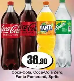 Adam Coca-Cola, Coca-Cola Zero, Fanta Pomeranč, Sprite nabídka