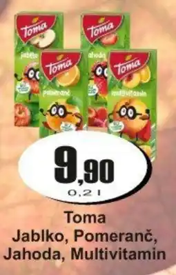 Adam Toma Jablko, Pomeranč, Jahoda, Multivitamin nabídka