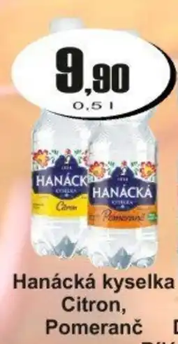 Adam Hanácká kyselka Citron, Pomeranč nabídka