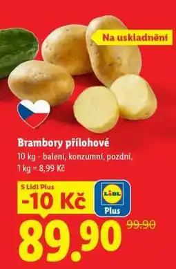 Lidl Brambory přílohové nabídka