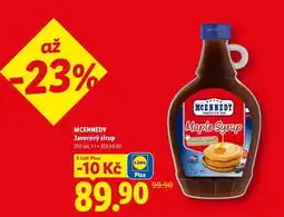 Lidl MCENNEDY Javorový sirup nabídka