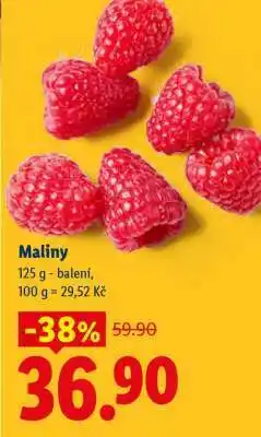 Lidl Maliny nabídka