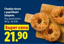 Lidl CHEDDAR DONUT S PAPRIČKAMI JALAPEÑO nabídka